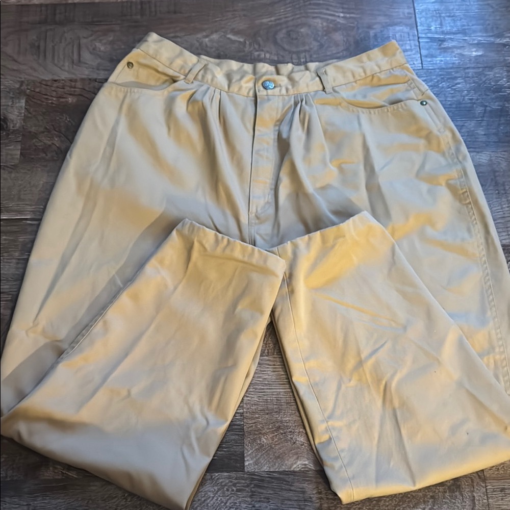 Women’s Gitano Tan Regular Length Pants With Front And Back Pockets Size 18